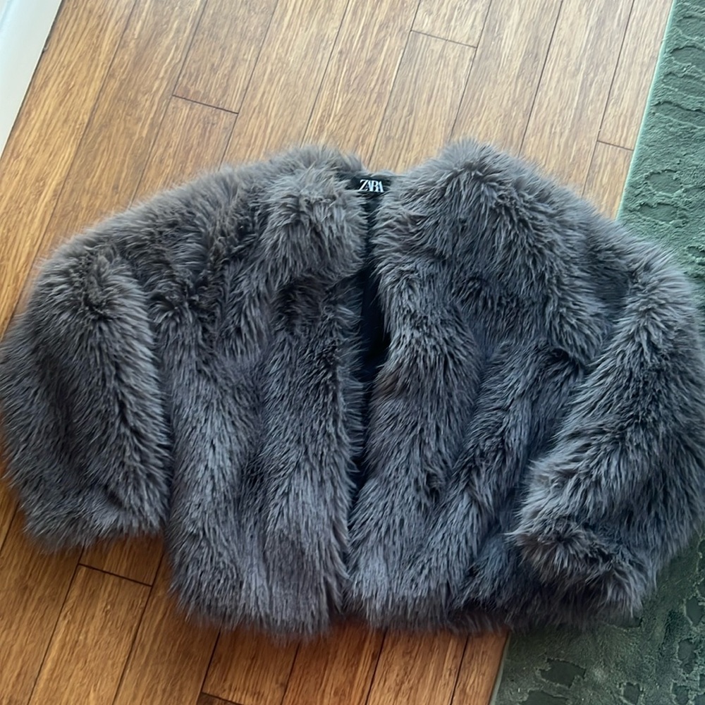 Zara faux fur jacket